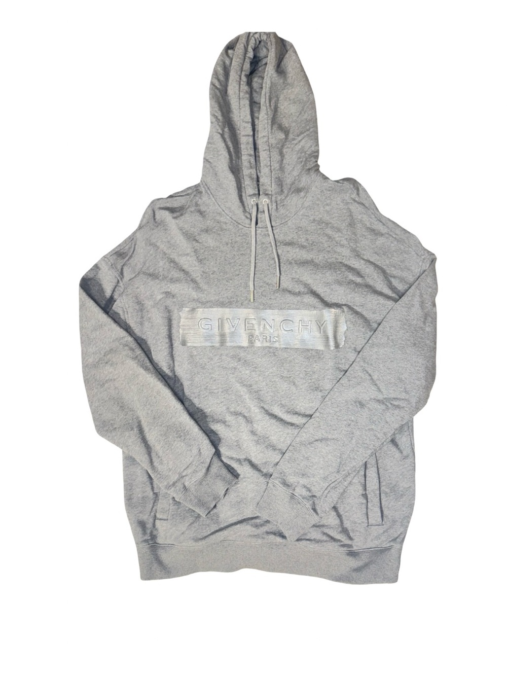 GIVENCHY LATEX BAND LOGO HOODED SWEATSHIRT